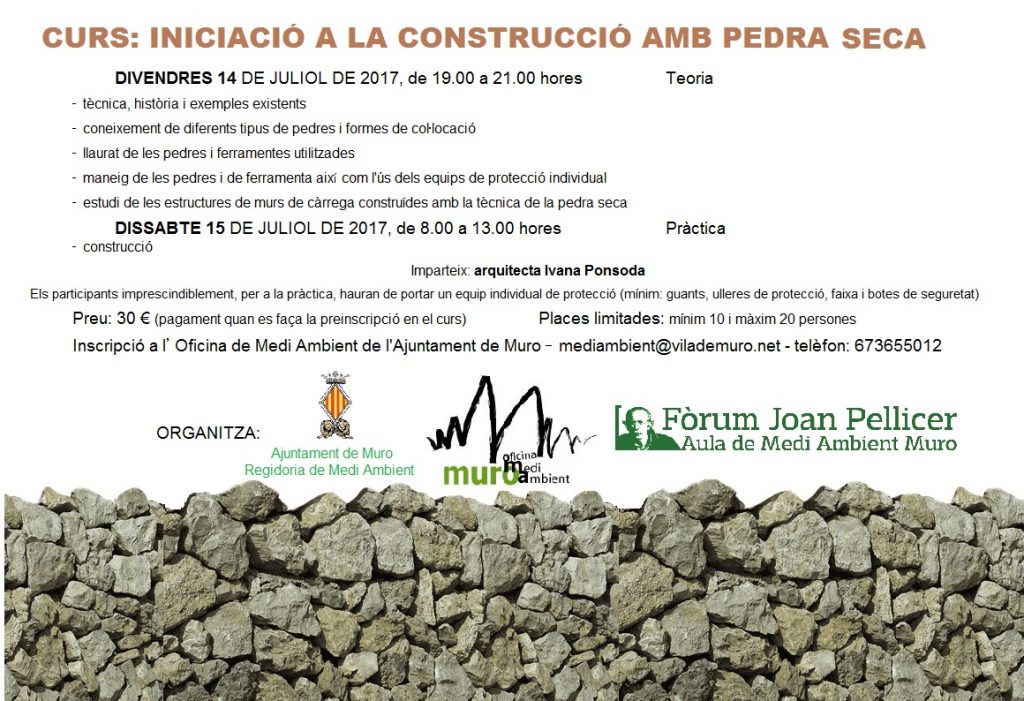 Curs construccio pedra seca