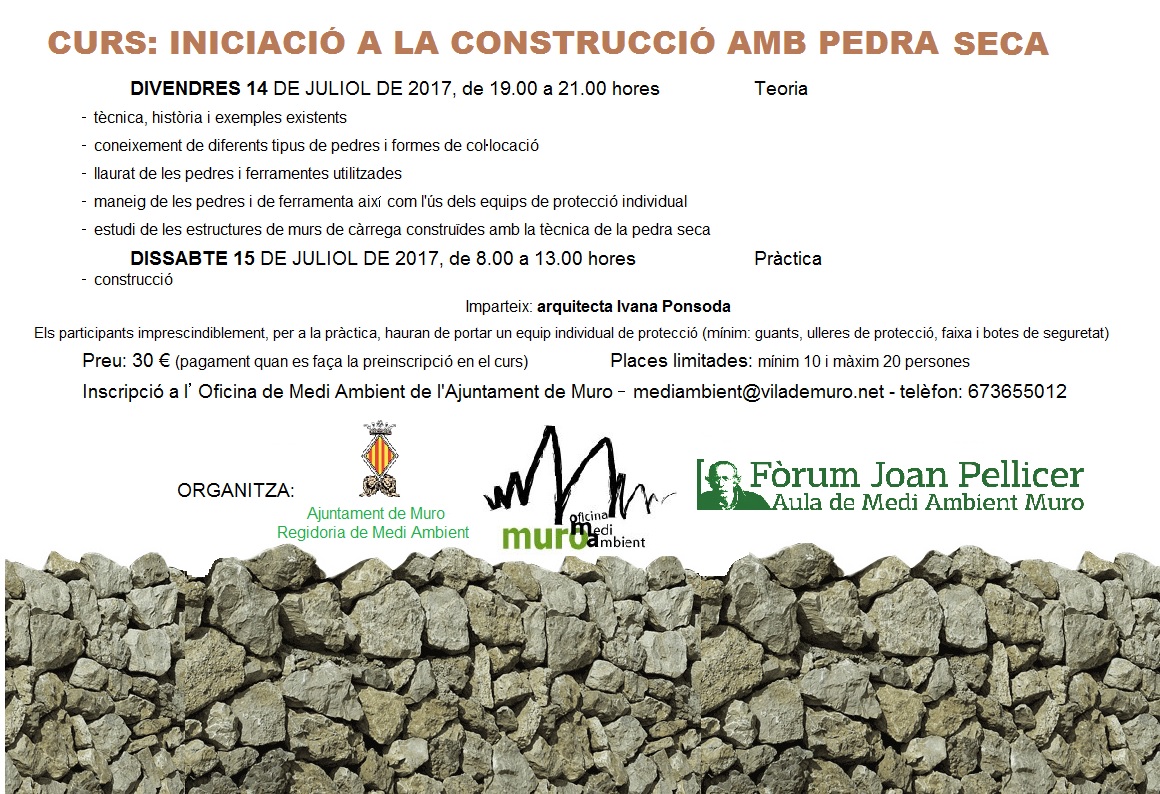 Curs construccio pedra seca