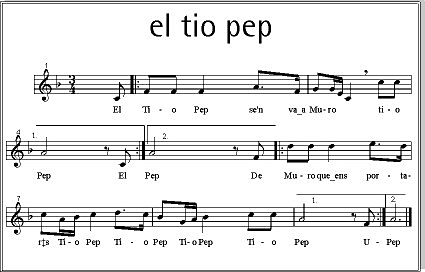 Partitura Tio Pep