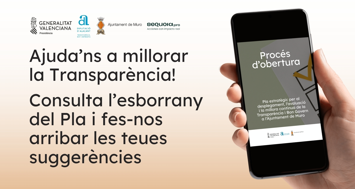 Anar al Qüestionari de suggerències del Pla transparència Qüestionari suggerències Pla transparència